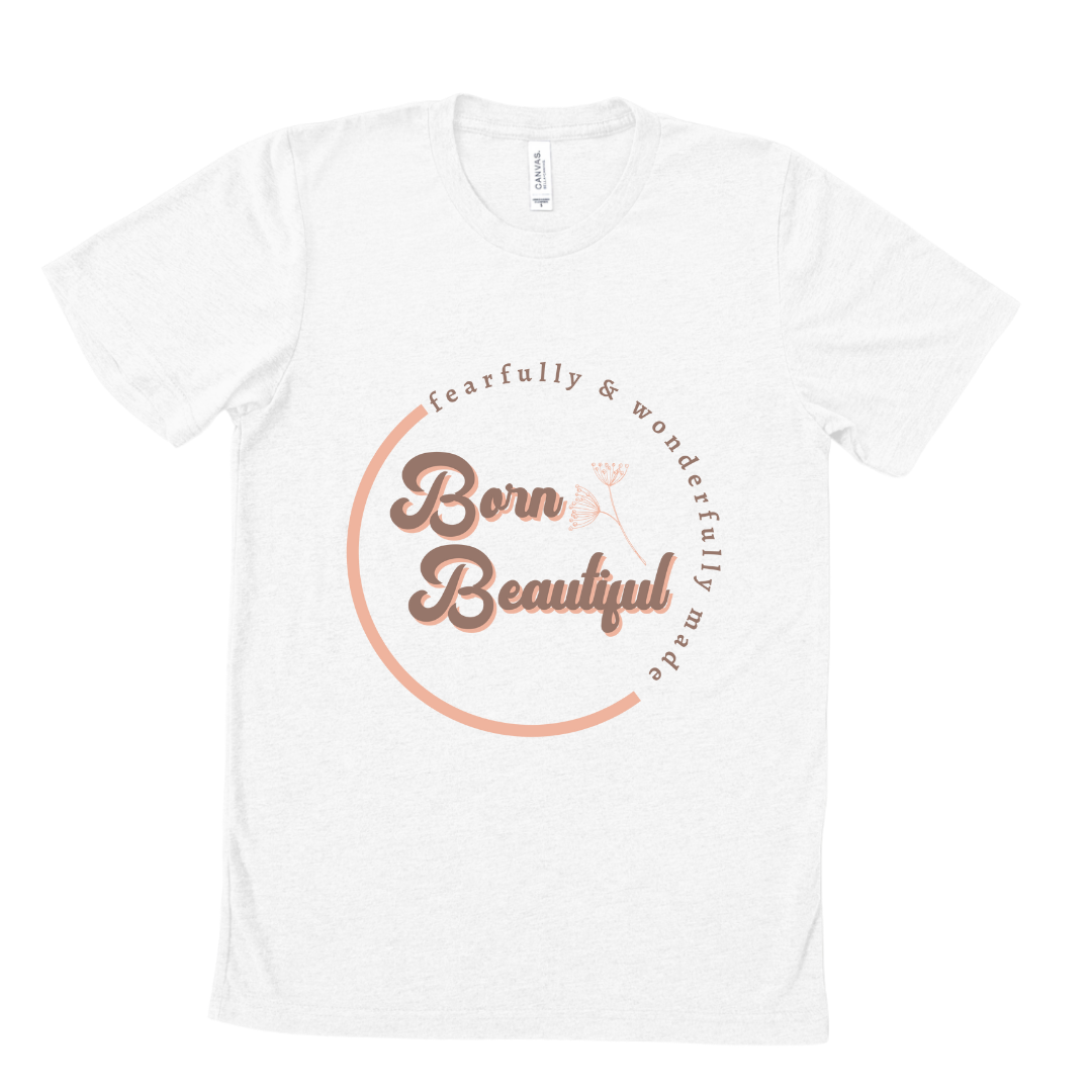 Born Beautiful Boho Adult T-Shirt