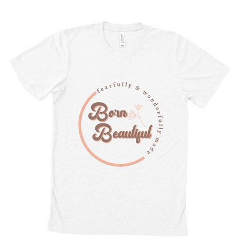 Born Beautiful Boho Adult T-Shirt