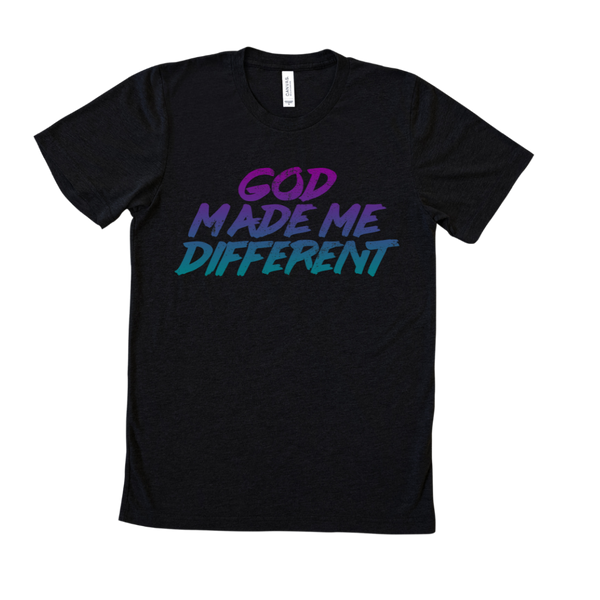 God Made Me Different Adult T-Shirt