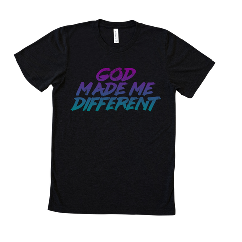 God Made Me Different Adult T-Shirt