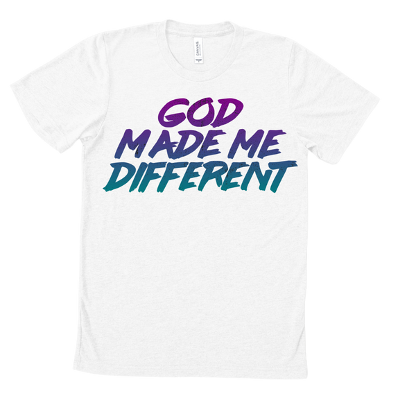 God Made Me Different Adult T-Shirt